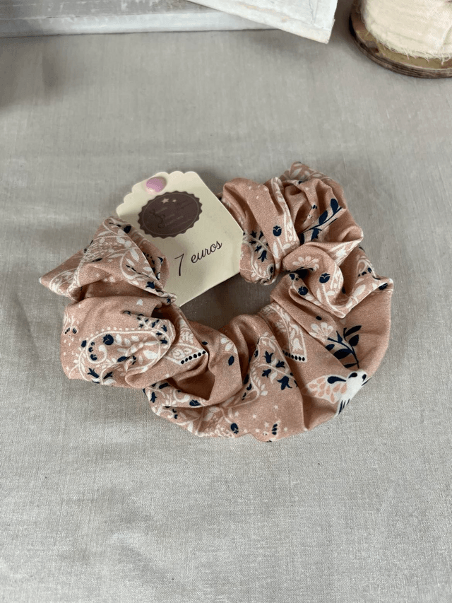 Chouchous adultes accessoires cheveux en tissu et double gaze