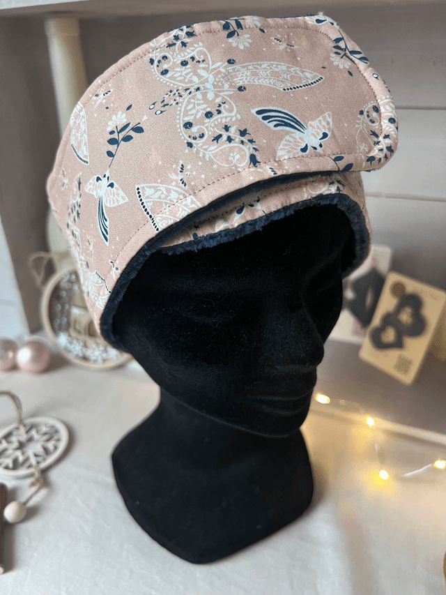 Ensemble beauté bleu marine et rose tendre 
