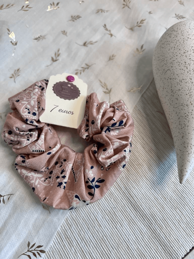 Chouchous adultes accessoires cheveux en tissu et double gaze