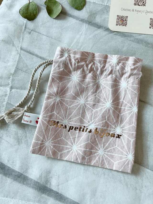 Pack beauté bandeau, Lingettes lavables, filet assorti et pochon bijoux