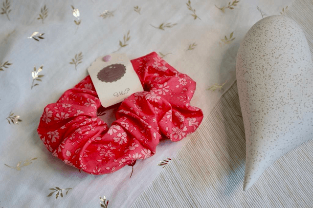 Chouchous adultes accessoires cheveux en tissu et double gaze