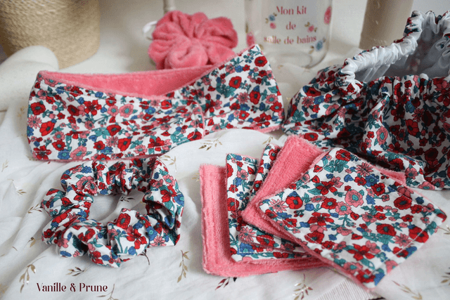 Kit Beauté zero déchet fleuri et son bocal déco assorti offert !